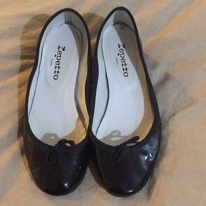 Repetto Black Patent Camille Ballerina Heels